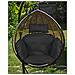 Cuscino da giardino 112x113 cm impermeabile nero per sedia sospesa - Foto miniatura 4