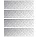 Dischi Quadrati 4 pcs Argento 70 x 20 cm Alluminio - Foto miniatura 1