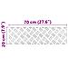 Dischi Quadrati 4 pcs Argento 70 x 20 cm Alluminio - Foto miniatura 8
