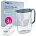 Caraffa filtrante acqua Style Essential Stone Blue (2.4L) incl. 3x filtro MAXTRA PRO PURE PERFORMANCE che riduce cloro, calcare, PFAS e metalli - Adatta alla porta del frigorifero, con indicatore LED - Foto miniatura 1