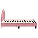 Struttura letto bambini con testata Rosa 80 x 160 cm Velluto - Foto miniatura 6