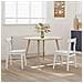 Sedia da pranzo 2 pcs Bianco 43 x 44,5 x 77 cm - Foto miniatura 3
