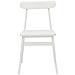Sedia da pranzo 2 pcs Bianco 43 x 44,5 x 77 cm - Foto miniatura 5