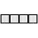 Cancello per cani con supporti 4 pcs Rovere Nero 100 x 100 cm - Foto miniatura 1