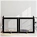 Cancello per cani con supporti 4 pcs Rovere Nero 100 x 100 cm - Foto miniatura 2