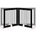 Cancello per cani con supporti 4 pcs Rovere Nero 100 x 100 cm - Foto miniatura 8