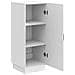 Credenza Bianco Lucido 33 x 34,5 x 87 cm Legno ingegnerizzato - Foto miniatura 3