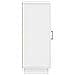 Credenza Bianco Lucido 33 x 34,5 x 87 cm Legno ingegnerizzato - Foto miniatura 5