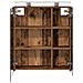 Mobiletto per specchio da bagno Legno vecchio 60 x 14,5 x 70 cm - Foto miniatura 7