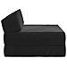 Divano Letto Pieghevole Nero 60 x 70 x 41 cm Tessuto - Foto miniatura 4