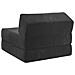 Divano Letto Pieghevole Nero 60 x 70 x 41 cm Tessuto - Foto miniatura 5