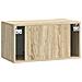 Mobile Porta TV da Muro Rovere Sonoma 59,5 x 31 x 30 cm - Foto miniatura 6