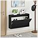 Mobiletto per Scarpe da Muro EDE 71 x 17 x 43 cm Nero - Foto miniatura 2
