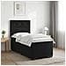 Letto box spring con materasso Nero 80 x 200 cm Velluto - Foto miniatura 2