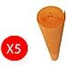 Carta Crespa Decorativa Arancio 180g / mq 50x250cm 5 Rotoli - Foto miniatura 1