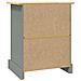Comodino in Legno di Pino Messicano Corona Grigio 53x39x67 cm - Foto miniatura 7