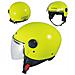 Backline Casco Jet Visiera Antigraffio Giallo Fluo Ece 22-05 Taglia M - Foto miniatura 1