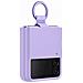 Cover Silicone Ef-pf721tvegww Con Anello Per Galaxy Z Flip4 Sm-f721b Lavanda - Foto miniatura 2