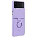 Cover Silicone Ef-pf721tvegww Con Anello Per Galaxy Z Flip4 Sm-f721b Lavanda - Foto miniatura 4