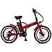 Fatty - Rosso Metallico - 250w / 10ah - Bicicletta Elettrica Fat - Bicicletta Elettrica Fat Da 20 Pollici - Foto miniatura 1