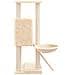Albero Per Gatti Con Tiragraffi In Sisal Crema 96 Cm - Foto miniatura 3