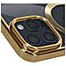 Cover Magsafe Per Iphone 15 Pro Max Silicone Bordo Cromato Oro - Foto miniatura 2