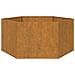 Fioriera Ruggine 90x90x45 cm Acciaio Corten - Foto miniatura 2