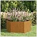 Fioriera Ruggine 90x90x45 cm Acciaio Corten - Foto miniatura 3