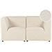 Divano Modulare 2 Posti Lemvig Velluto A Coste Beige Chiaro - Foto miniatura 6