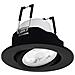 Faretto Ad Incasso Moderno Saliceto Z Alluminio Nero Led Integrato 4,7w - Foto miniatura 1