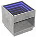 Tavolino Da Salotto Con Led Infinity Grigio Cemento 50x50x50 Cm - Foto miniatura 3