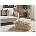 Pouf Mukki Finta Pelliccia Beige - Foto miniatura 1
