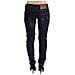 Jeans Denim Da Donna Slim Fit A Vita Bassa Blu - W26 - Foto miniatura 3