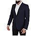 Blazer Martini Monopetto In Lana Blu Scuro - It48 - M - Foto miniatura 2