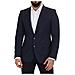 Blazer Martini Monopetto In Lana Blu Scuro - It48 - M - Foto miniatura 5
