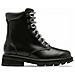 Lennox Lace Stkd Wp Booties Stivaletti Pelle Scarpe Donna Nero Eu 38, 9281010 010 - Foto miniatura 1