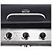 Barbecue A Gas 3 Fuochi - 1209x586x1076mm - Griglie Smaltate, Vassoi Laterali, Termometro Sul Coperchio - Colore N - Foto miniatura 2