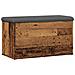 Panca Portaoggetti Legno Antico 82x42x45 Cm Legno Multistrato - Foto miniatura 2