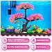 Albero Artificiale Rosa Con Cespugli Colorati Per Acquario – Decorazione Unica E Affascinante - Foto miniatura 2