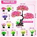 Albero Artificiale Rosa Con Cespugli Colorati Per Acquario – Decorazione Unica E Affascinante - Foto miniatura 3