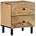 Lusso Casadino -  Comodini 2pz 40x33x46 Cm In Legno Massello Di Mango - Foto miniatura 1
