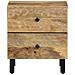 Lusso Casadino -  Comodini 2pz 40x33x46 Cm In Legno Massello Di Mango - Foto miniatura 4