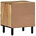 Lusso Casadino -  Comodini 2pz 40x33x46 Cm In Legno Massello Di Mango - Foto miniatura 6