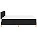 Letto a Rete con Materasso & LED Nero 140x200 cm Tessuto - Foto miniatura 9
