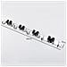 Porta Mocio - 4 Posti 5 Ganci In Acciaio Inox 304, Finitura Lucida - Foto miniatura 2