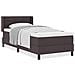 Letto box spring con materasso Marrone Scuro 100 x 200 cm - Foto miniatura 4