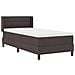 Letto box spring con materasso Marrone Scuro 100 x 200 cm - Foto miniatura 7