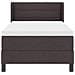 Letto box spring con materasso Marrone Scuro 100 x 200 cm - Foto miniatura 8