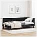 Cornice del letto ad angolo Nero 100 cm x 200 cm Velluto - Foto miniatura 2