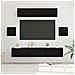 Set mobile TV 7 pcs Rovere nero 80 x 30 x 30 cm - Foto miniatura 2